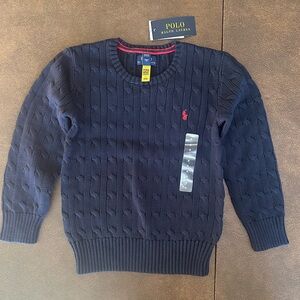 NWT Polo Ralph Lauren Cable-Knit Cotton Sweater Boys Size 6